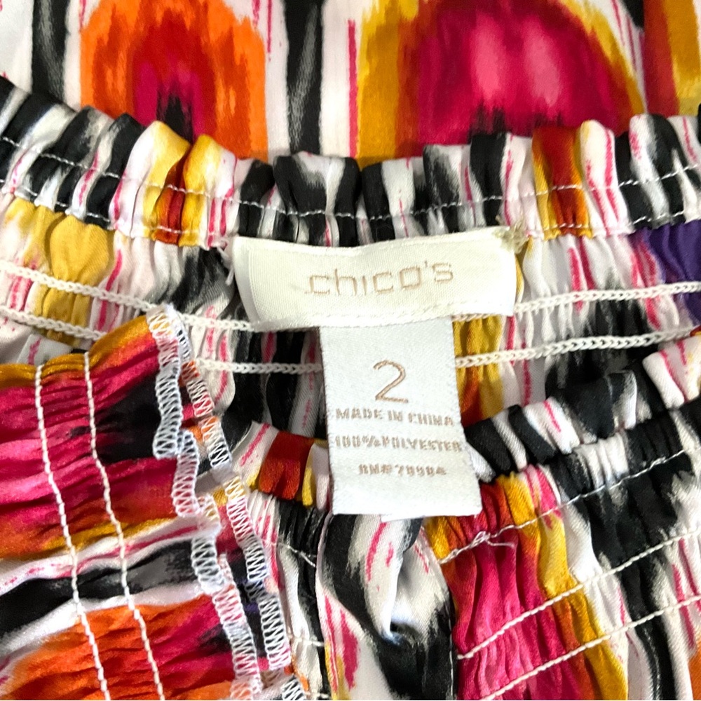 Chico's Multicolor Patterned Tunic Top - image 8